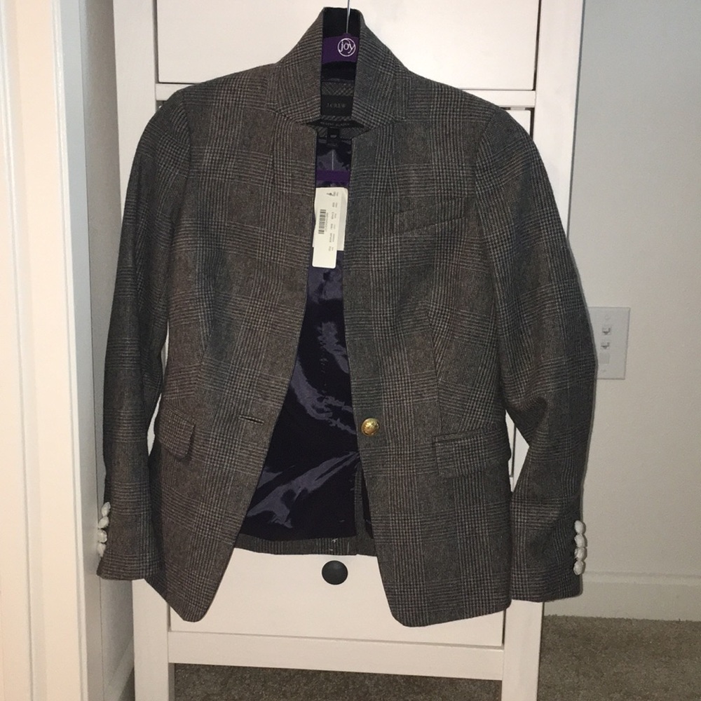 Jcrew gray tweed blazer!